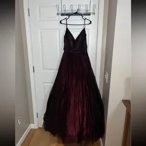 Ted Baker Efrona Pleated Satin Maxi Dress Sherri Hill Dresses